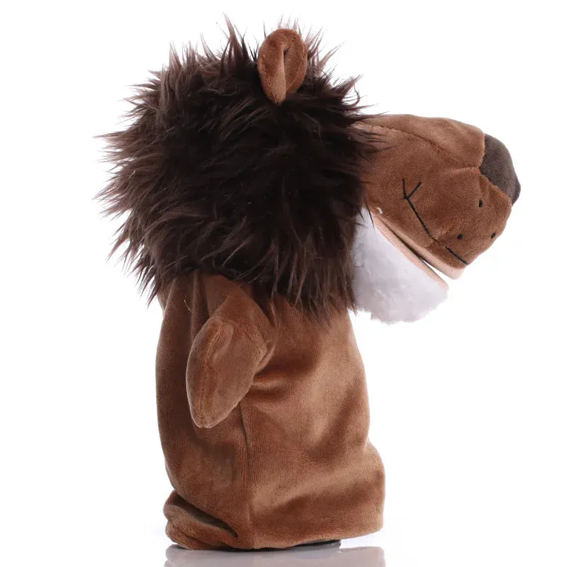 Interactive Plush Animal Hand Puppets for Kids - 9.8-Inch Educational Fun