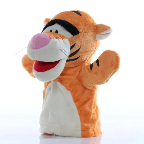 Interactive Plush Animal Hand Puppets for Kids - 9.8-Inch Educational Fun
