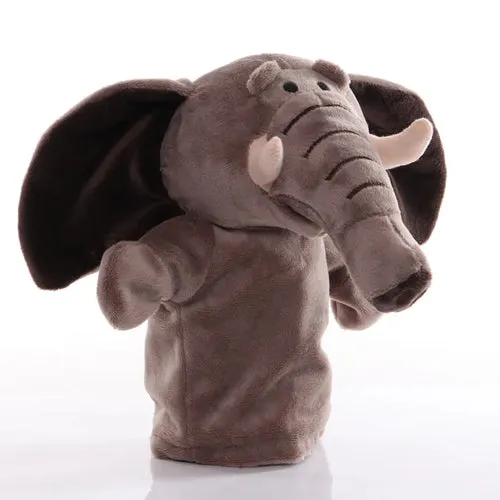 Interactive Plush Animal Hand Puppets for Kids - 9.8-Inch Educational Fun
