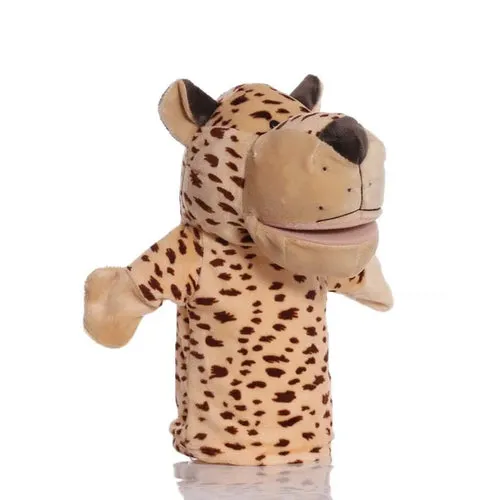 Interactive Plush Animal Hand Puppets for Kids - 9.8-Inch Educational Fun