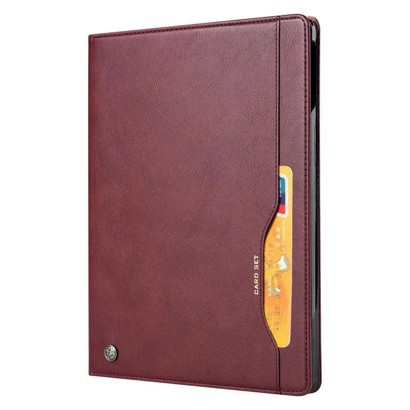 iPad Air 11 2024 Business Flip Leather Card Slot Book Stand