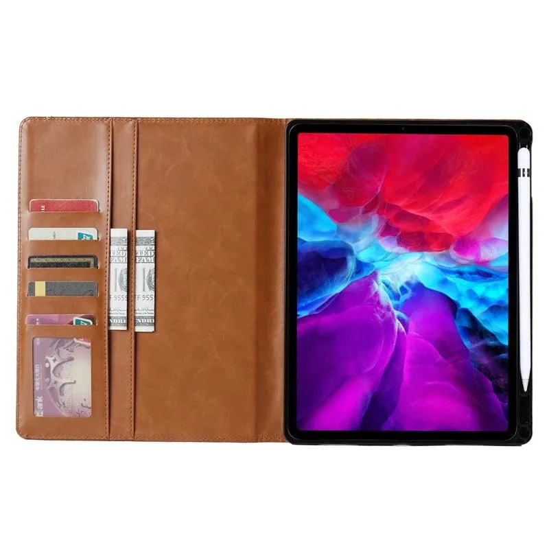 iPad Air 11 2024 Business Flip Leather Card Slot Book Stand