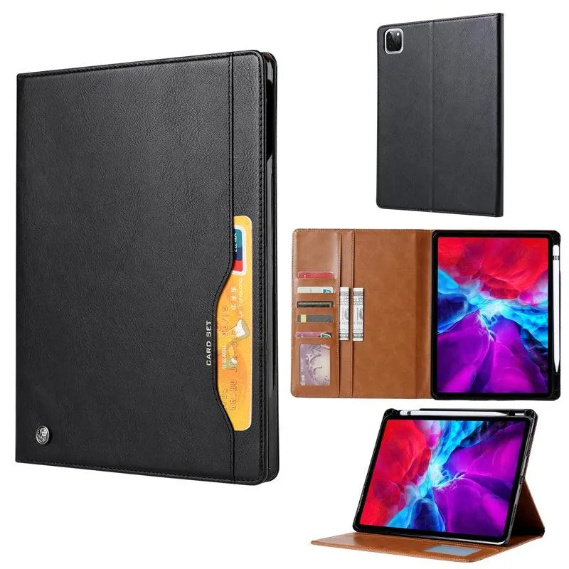 iPad Air 11 2024 Business Flip Leather Card Slot Book Stand