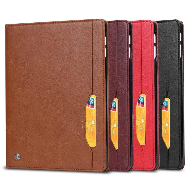 iPad Air 11 2024 Business Flip Leather Card Slot Book Stand