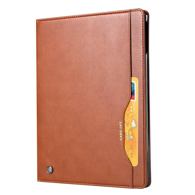 iPad Air 11 2024 Business Flip Leather Card Slot Book Stand