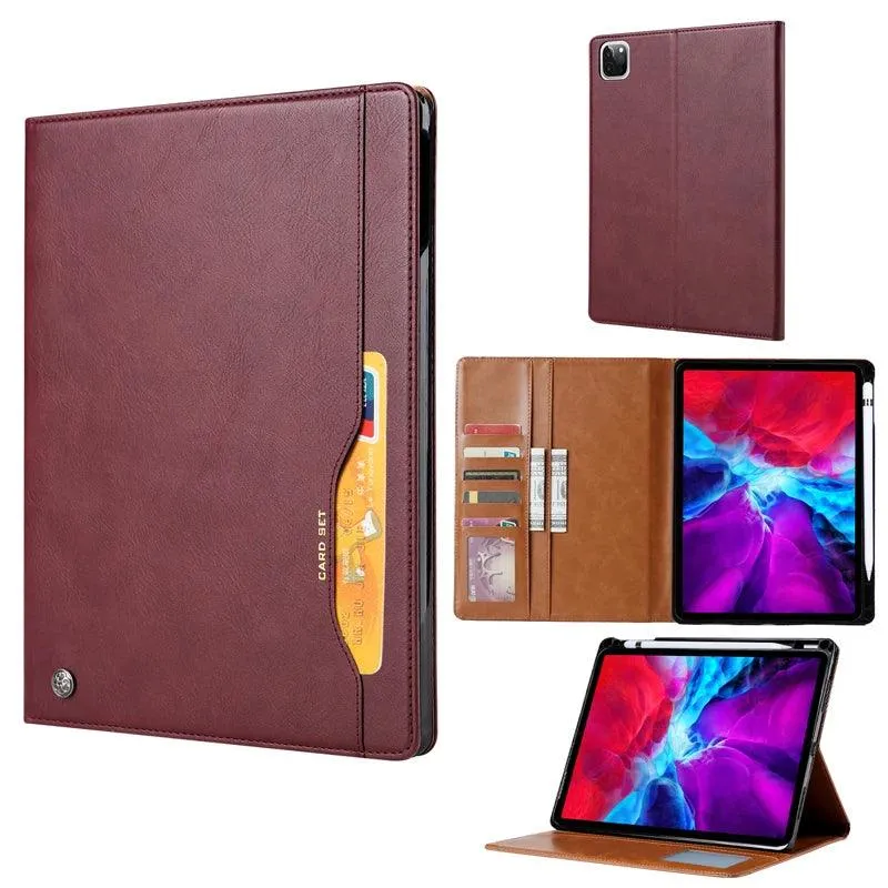 iPad Air 11 2024 Business Flip Leather Card Slot Book Stand
