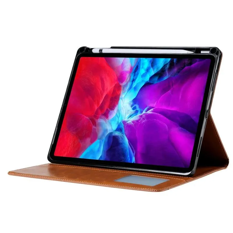 iPad Air 11 2024 Business Flip Leather Card Slot Book Stand
