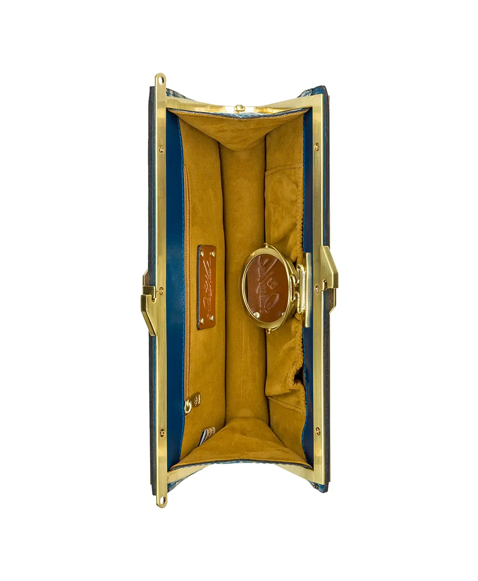 Iris Frame Crossbody - Greek Floral Print