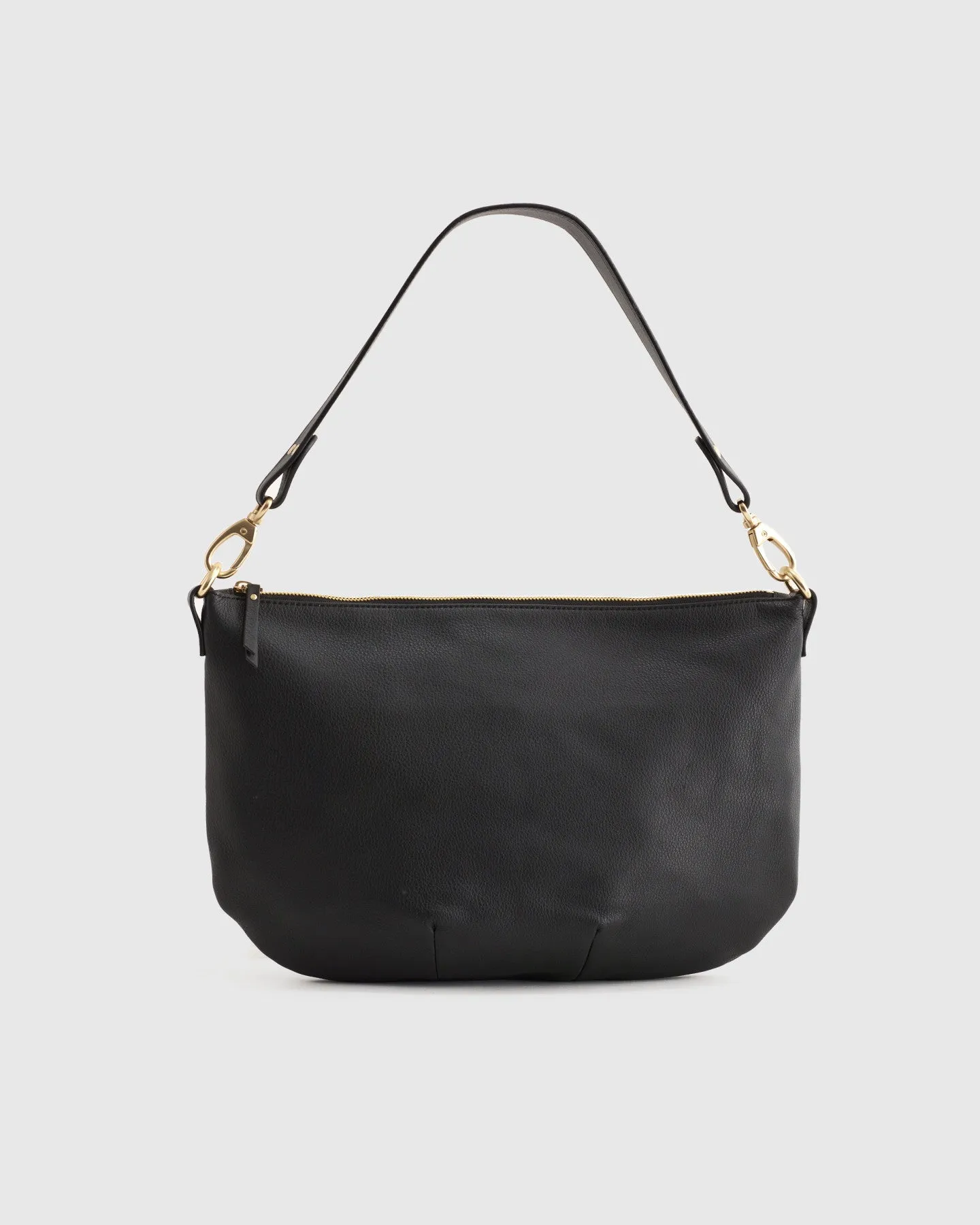 Italian Leather Convertible Crescent Shoulder Bag