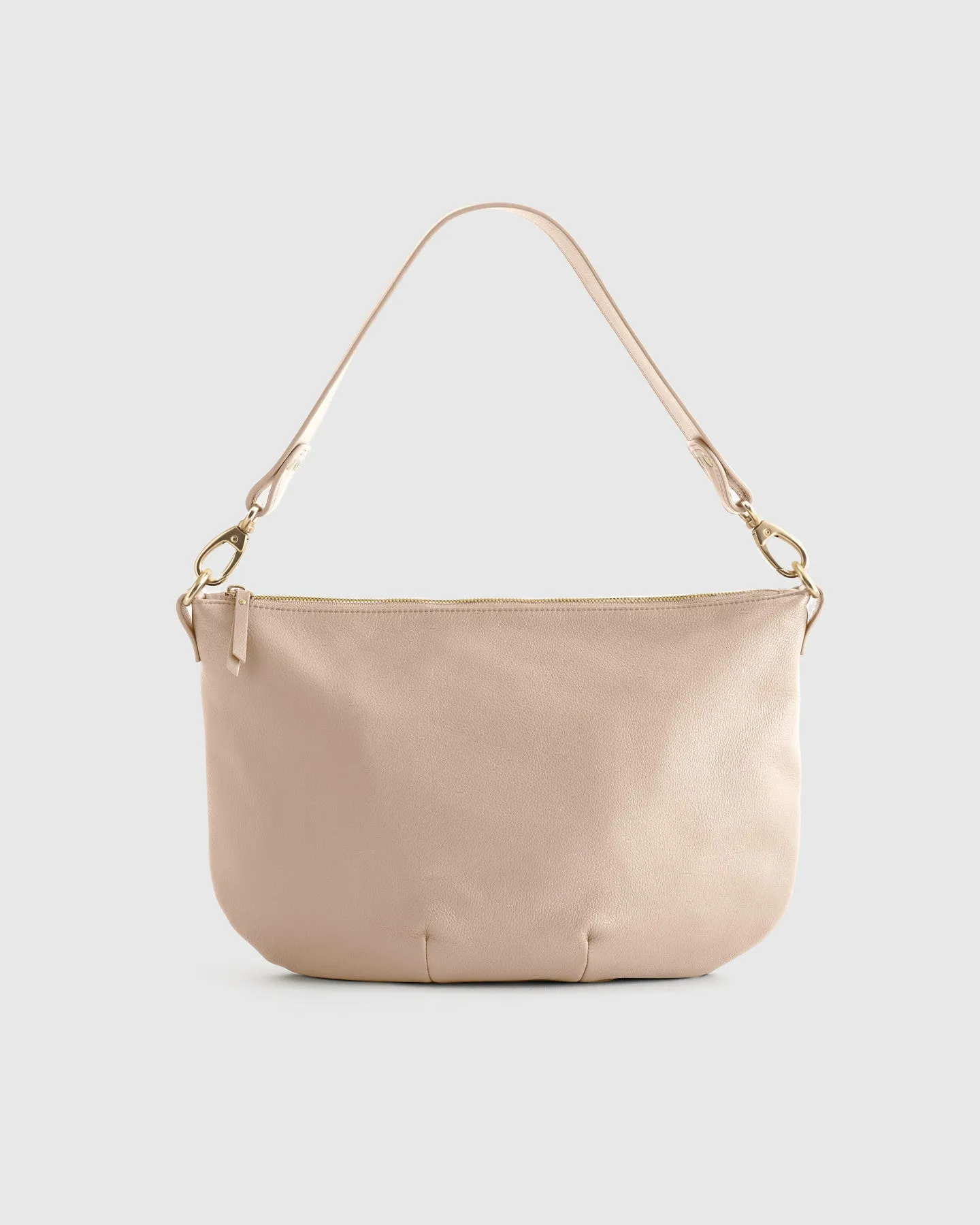 Italian Leather Convertible Crescent Shoulder Bag