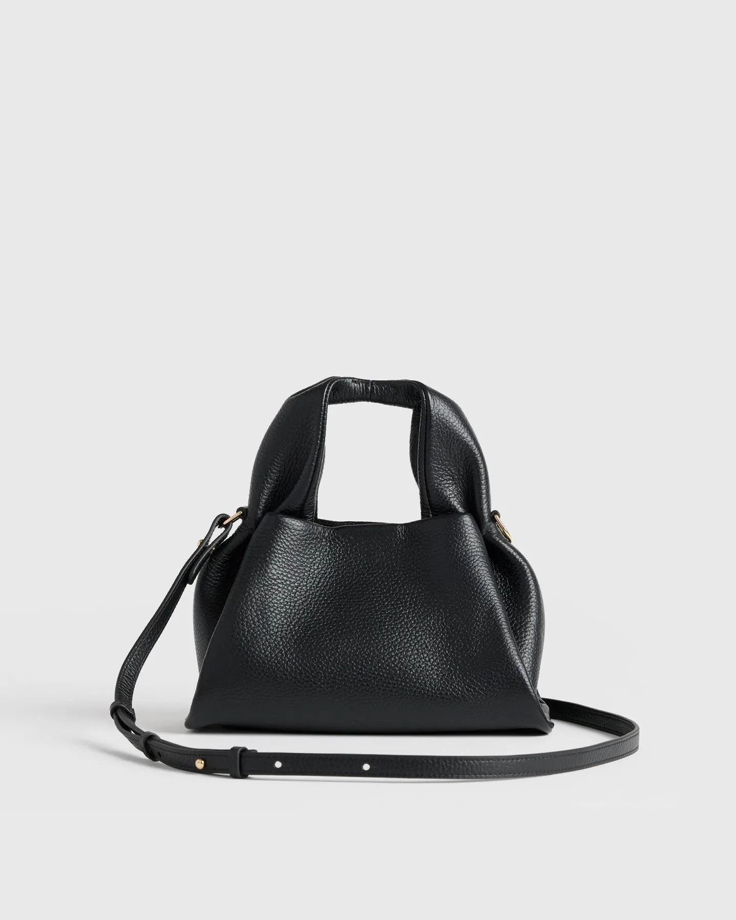 Italian Leather Trapeze Crossbody