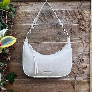 Ivory Mini 'Matilda' Scoop Shoulder/Crossbody Bag