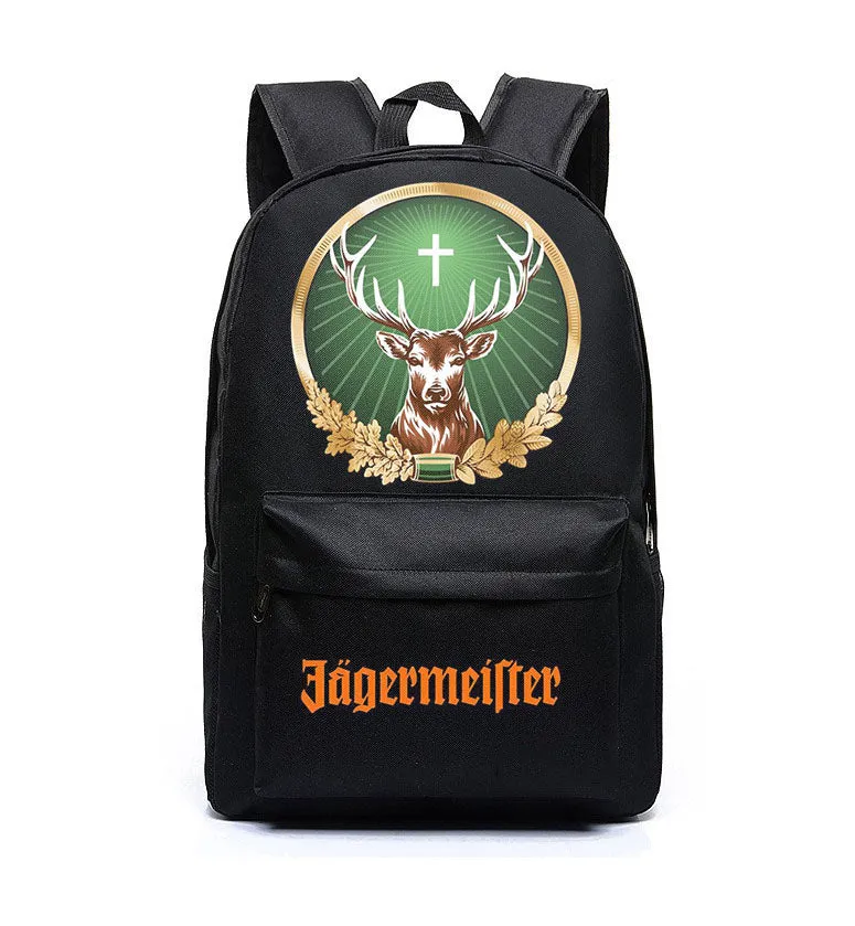 Jagermeister Backpack Schoolbag Students School Bag Laptop Backpack Travel Backpack Gifts