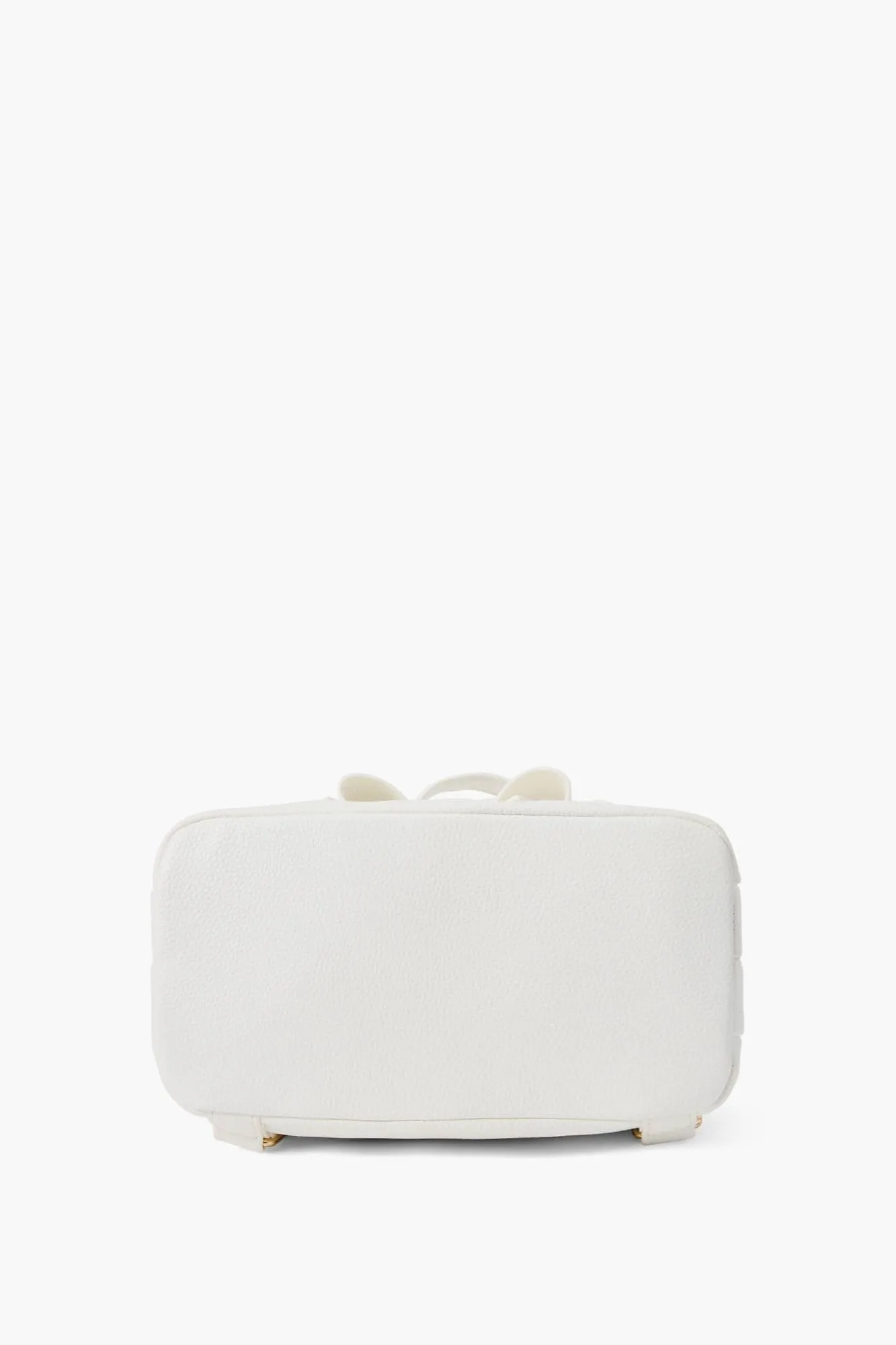 Jasmine Bowtie Backpack Handbag: Off White