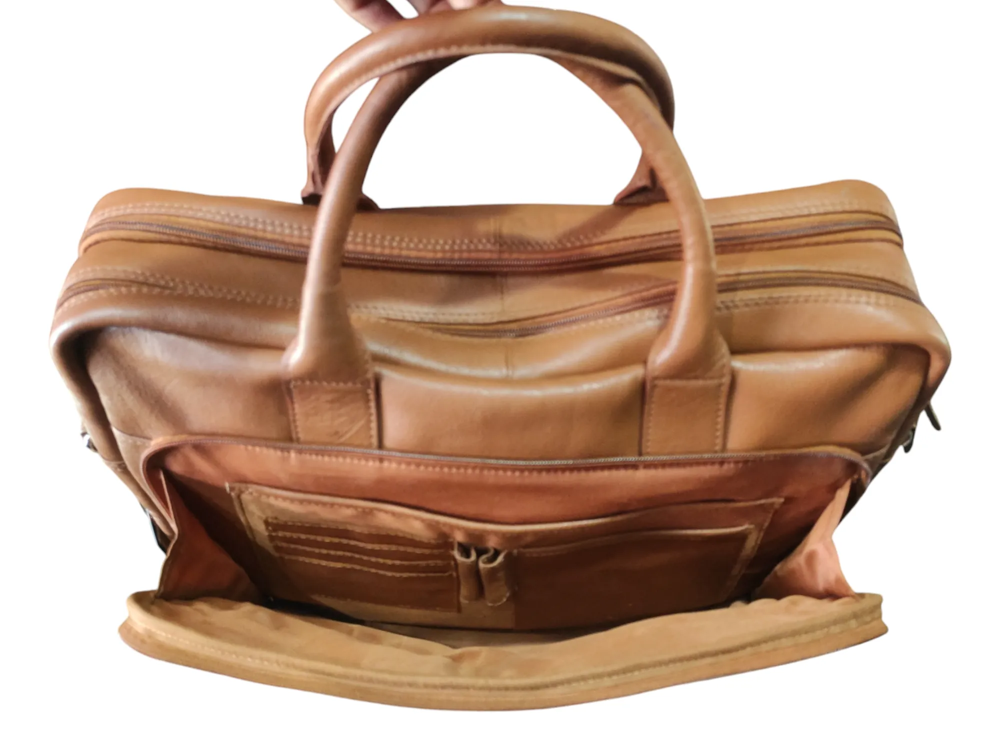 JBS Tan Coloured Laptop Bag