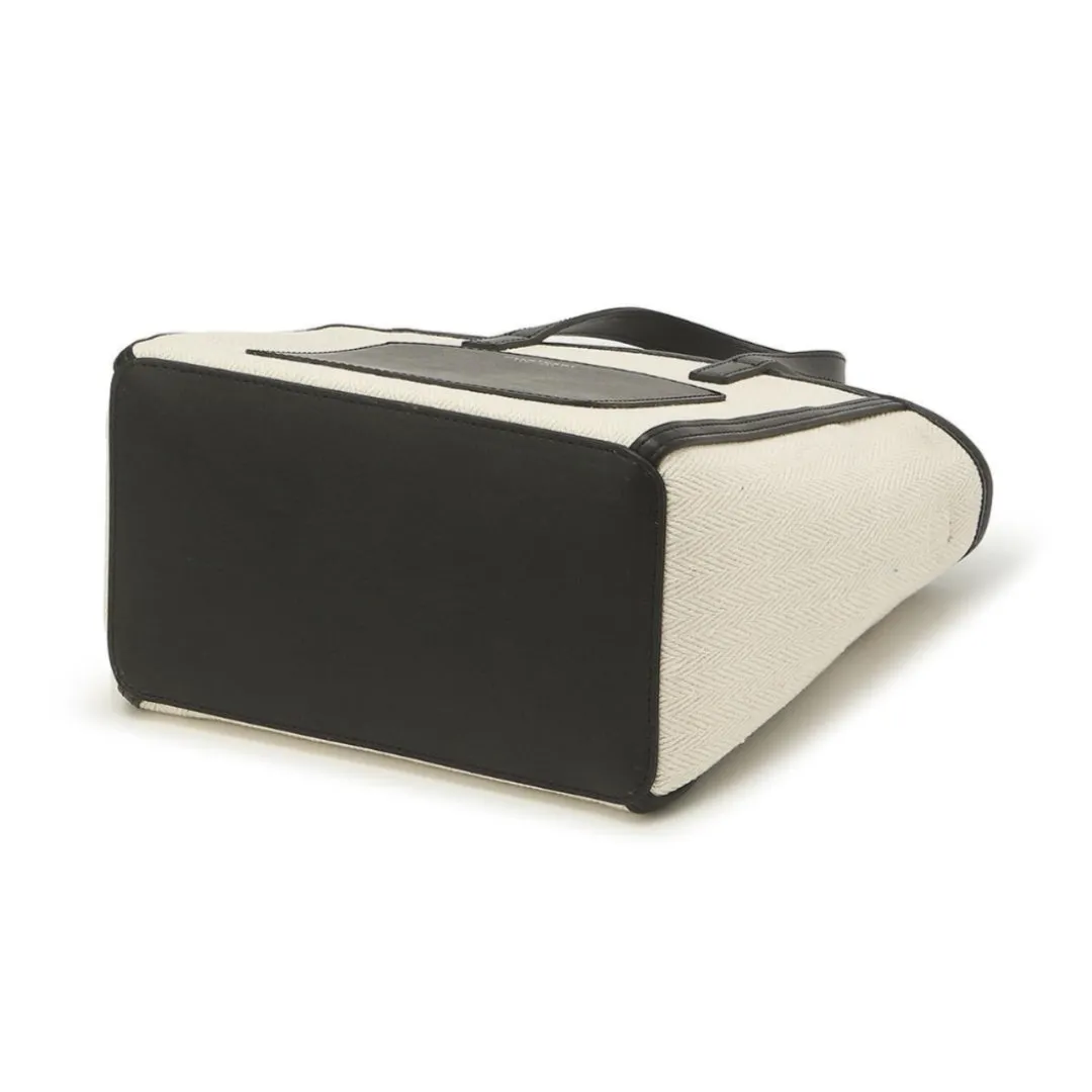 JILLSTUART ESSENTIAL CANVAS Black Pocket Mini Tote Shoulder Cross Bag / from Seoul, Korea
