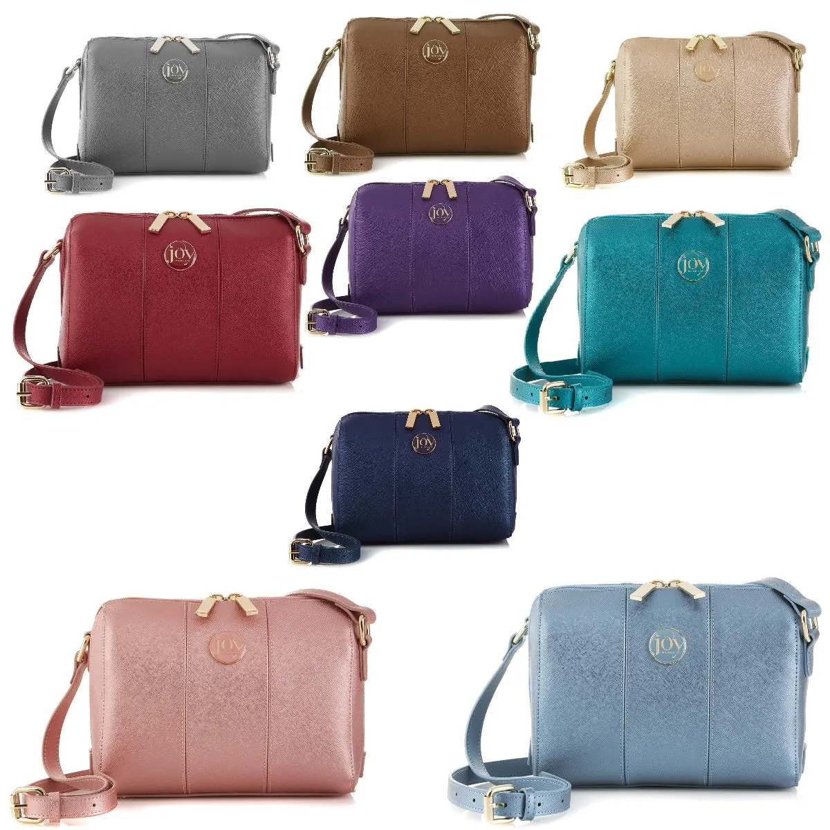 JOY Metallic E*Lite Leather Crossbody with RFID Protection