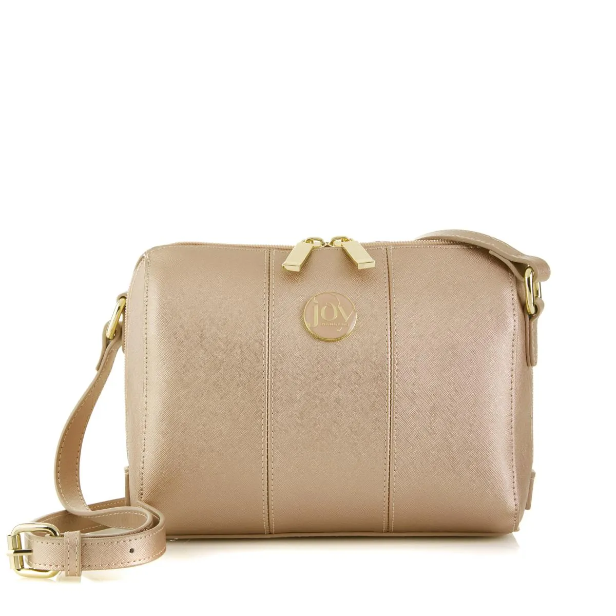 JOY Metallic E*Lite Leather Crossbody with RFID Protection