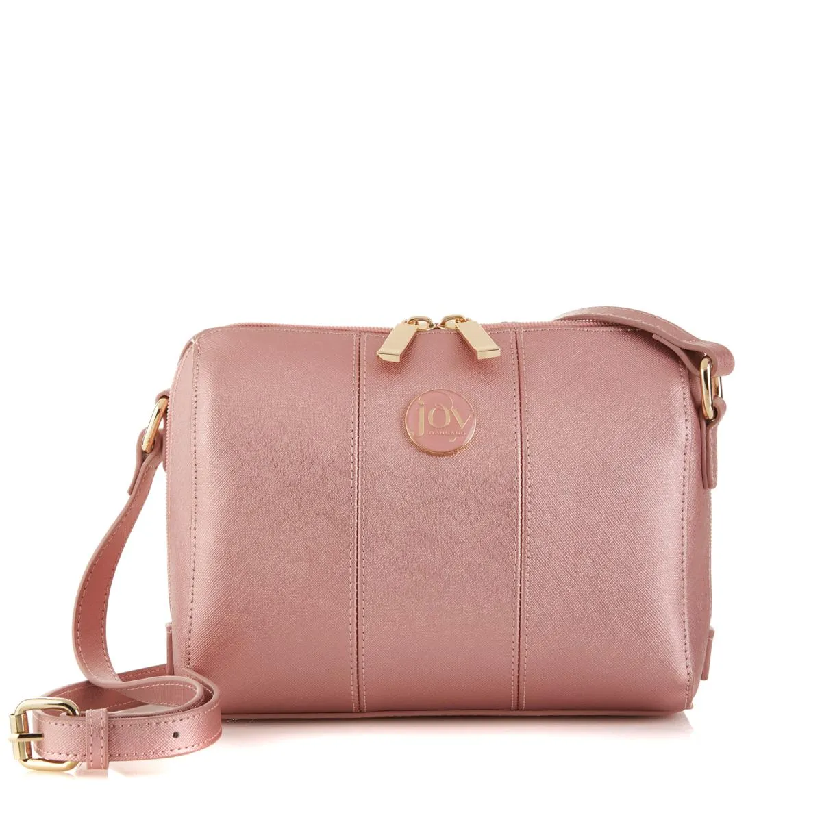 JOY Metallic E*Lite Leather Crossbody with RFID Protection