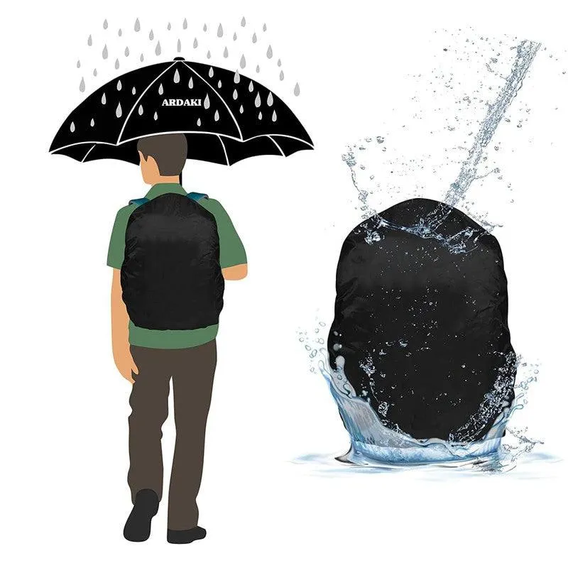 K Kudos Enterprise Themodernkart Bag Cover Waterproof Rain Cover for Backpack Bags, Rainproof Dust Proof Protector Elastic Adjustable for Trekking & Laptop, School Bag Cover, Luggage Bag Cover with Pouch