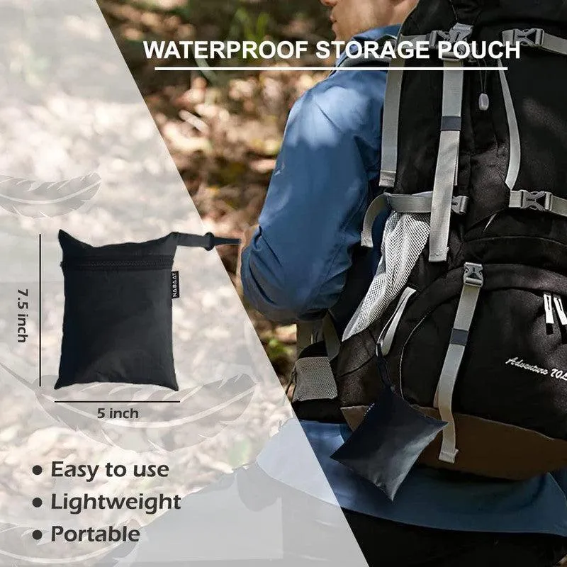 K Kudos Enterprise Themodernkart Bag Cover Waterproof Rain Cover for Backpack Bags, Rainproof Dust Proof Protector Elastic Adjustable for Trekking & Laptop, School Bag Cover, Luggage Bag Cover with Pouch