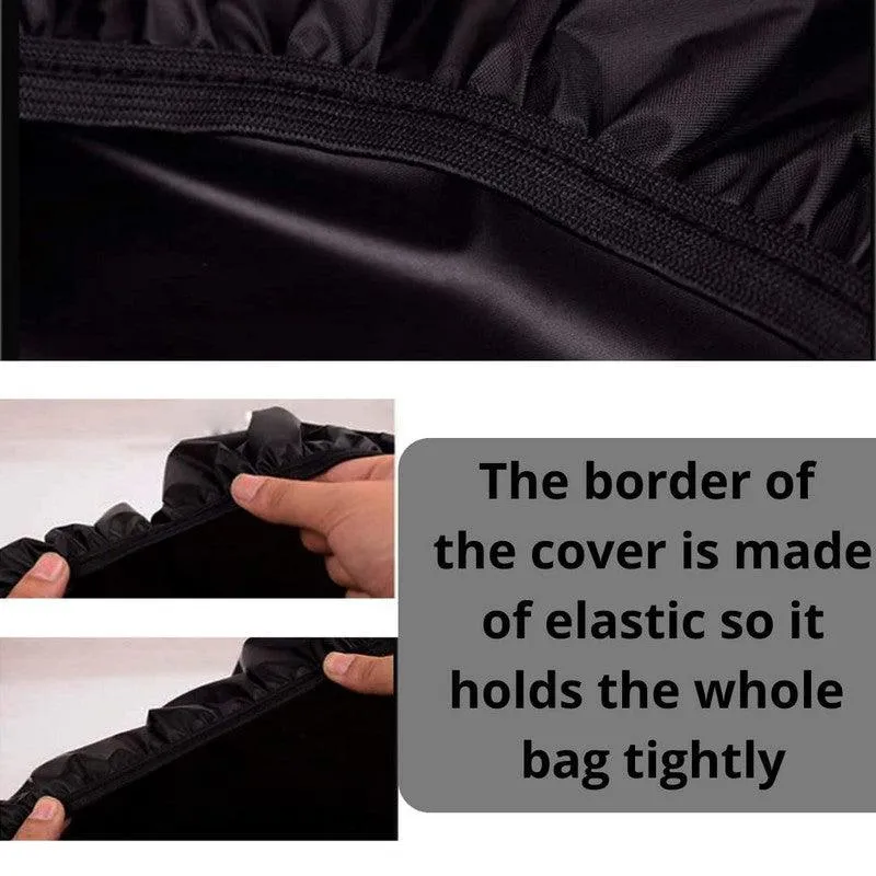 K Kudos Enterprise Themodernkart Bag Cover Waterproof Rain Cover for Backpack Bags, Rainproof Dust Proof Protector Elastic Adjustable for Trekking & Laptop, School Bag Cover, Luggage Bag Cover with Pouch