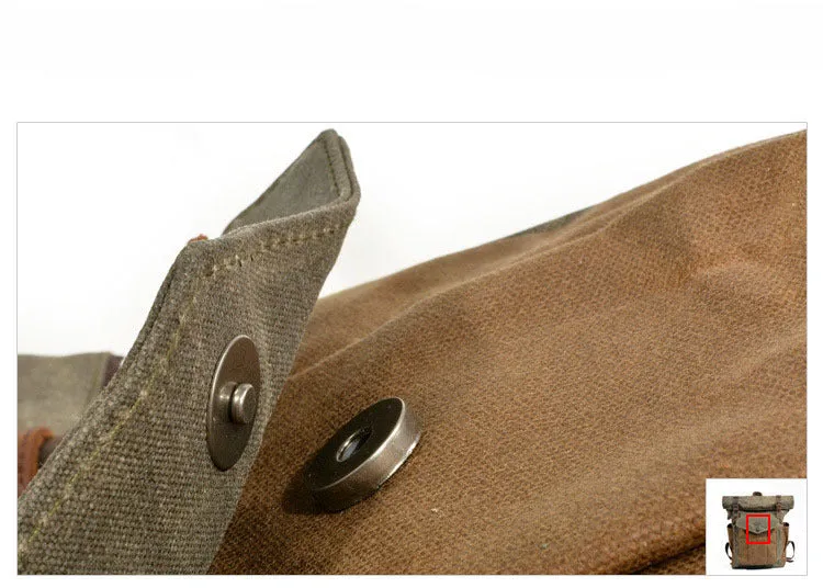 Kars Waxed Canvas & Leather Backpack