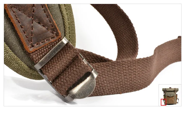 Kars Waxed Canvas & Leather Backpack