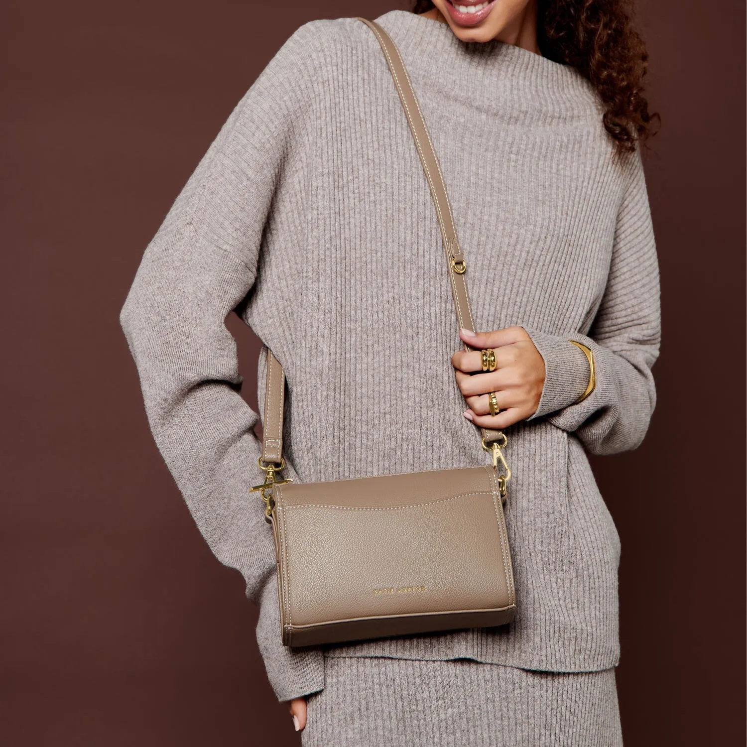 Katie Loxton Mocha Perri Crossbody Bag KLB3639