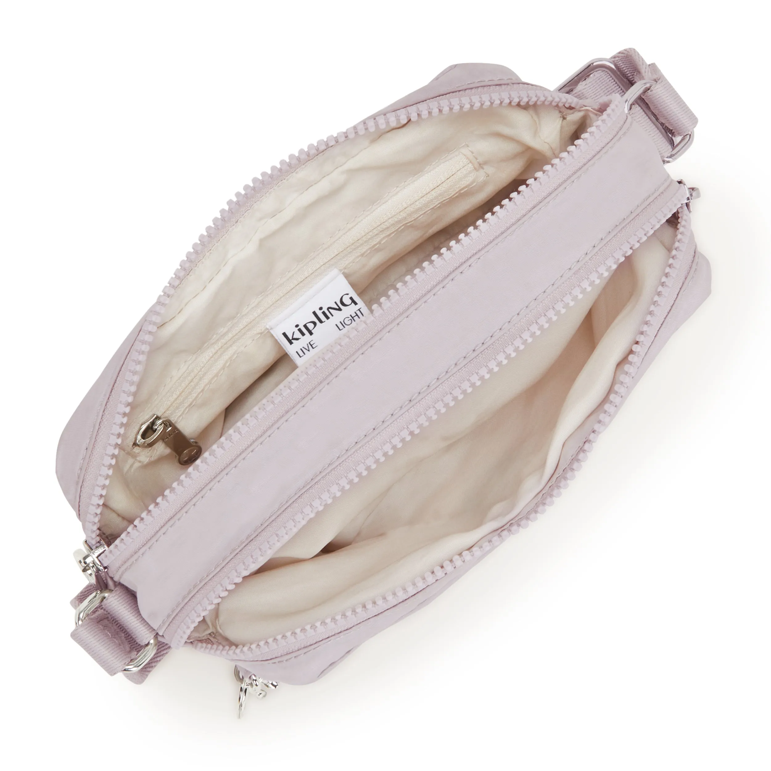 Kipling Milda Gleam Silver Small Crossbody Bag C2I4768-K6G