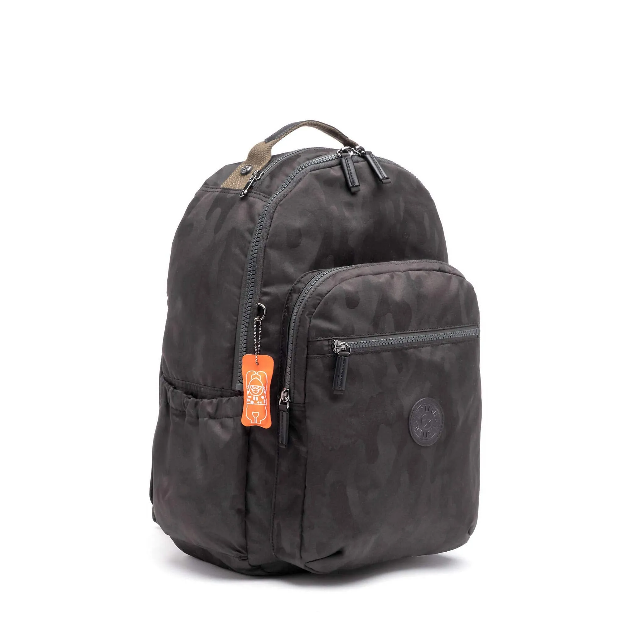 Kipling Seoul Go Large Laptop Backpack Camo Black