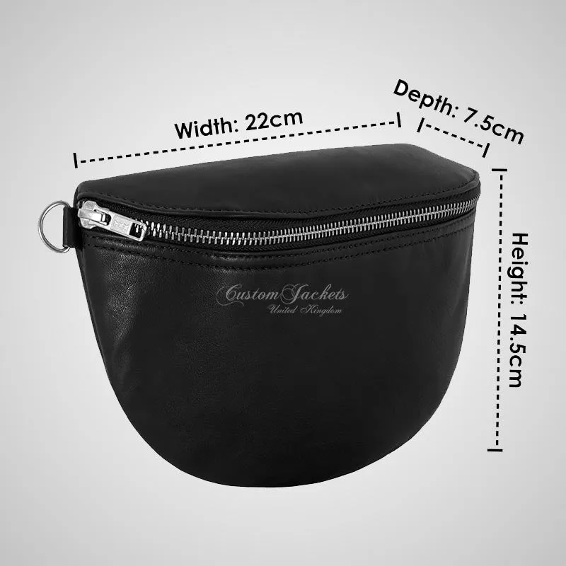 Ladies Crossbody Leather Bum Bag Fanny Pack