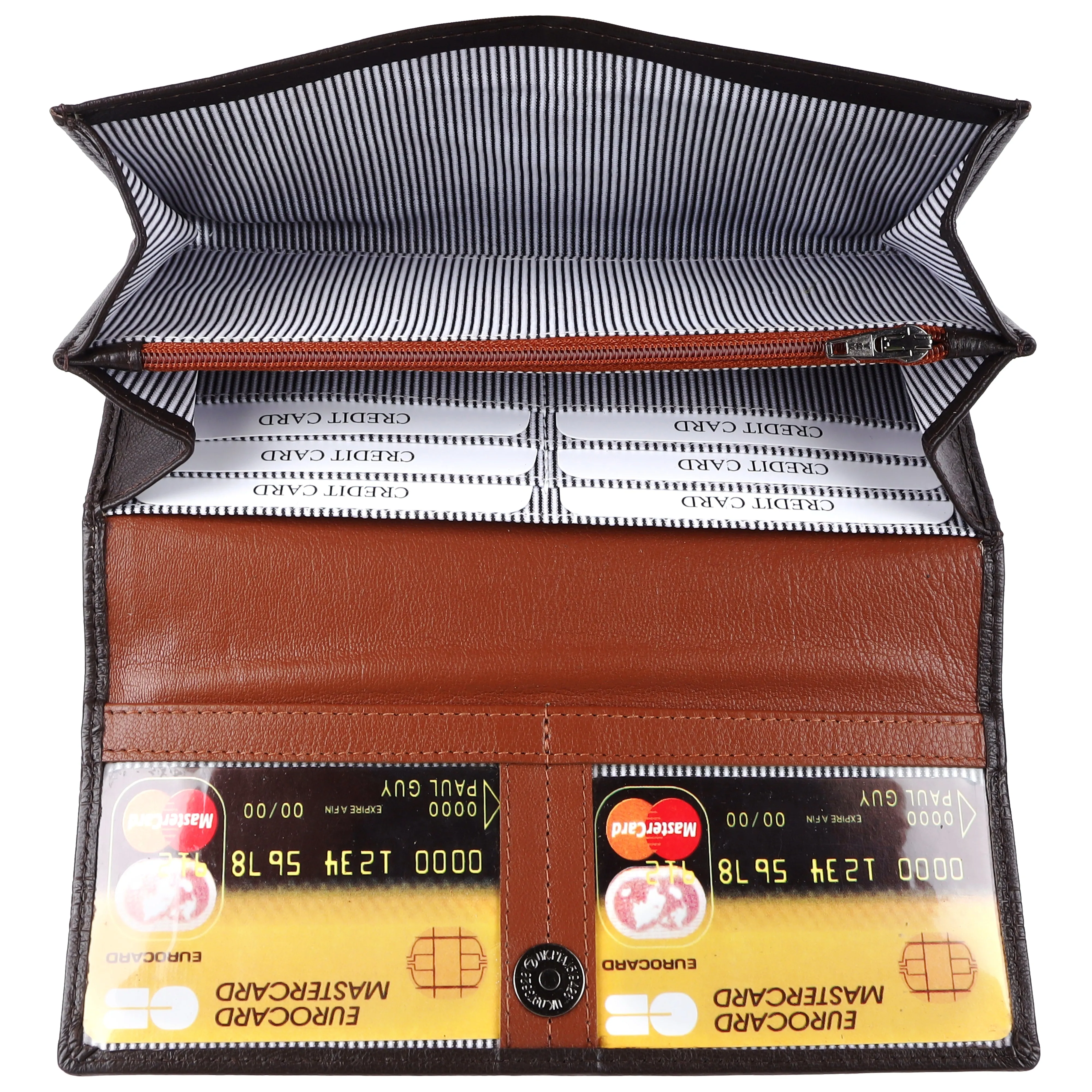 Ladies leather clutch 93711 (Brown)