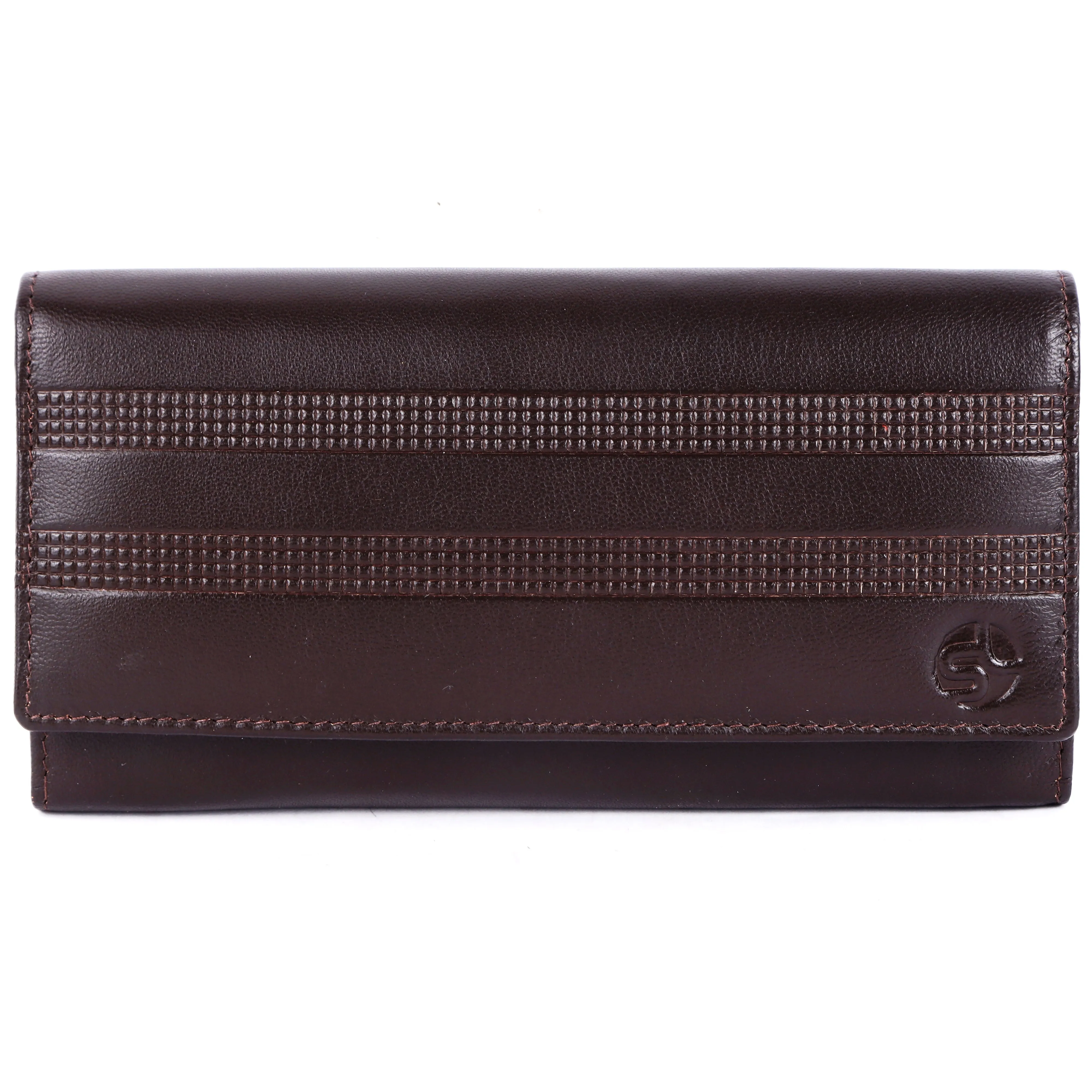 Ladies leather clutch 93711 (Brown)