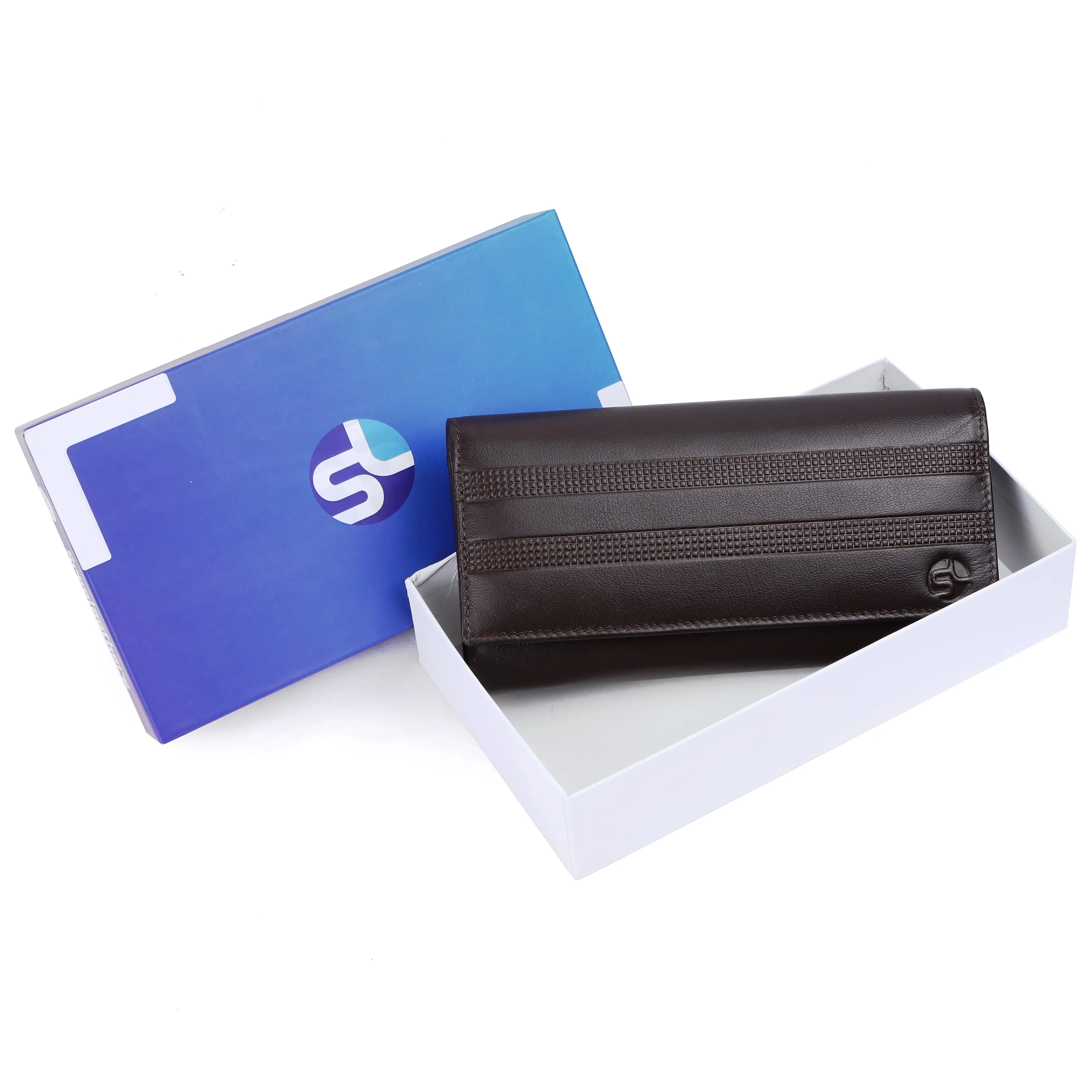Ladies leather clutch 93711 (Brown)