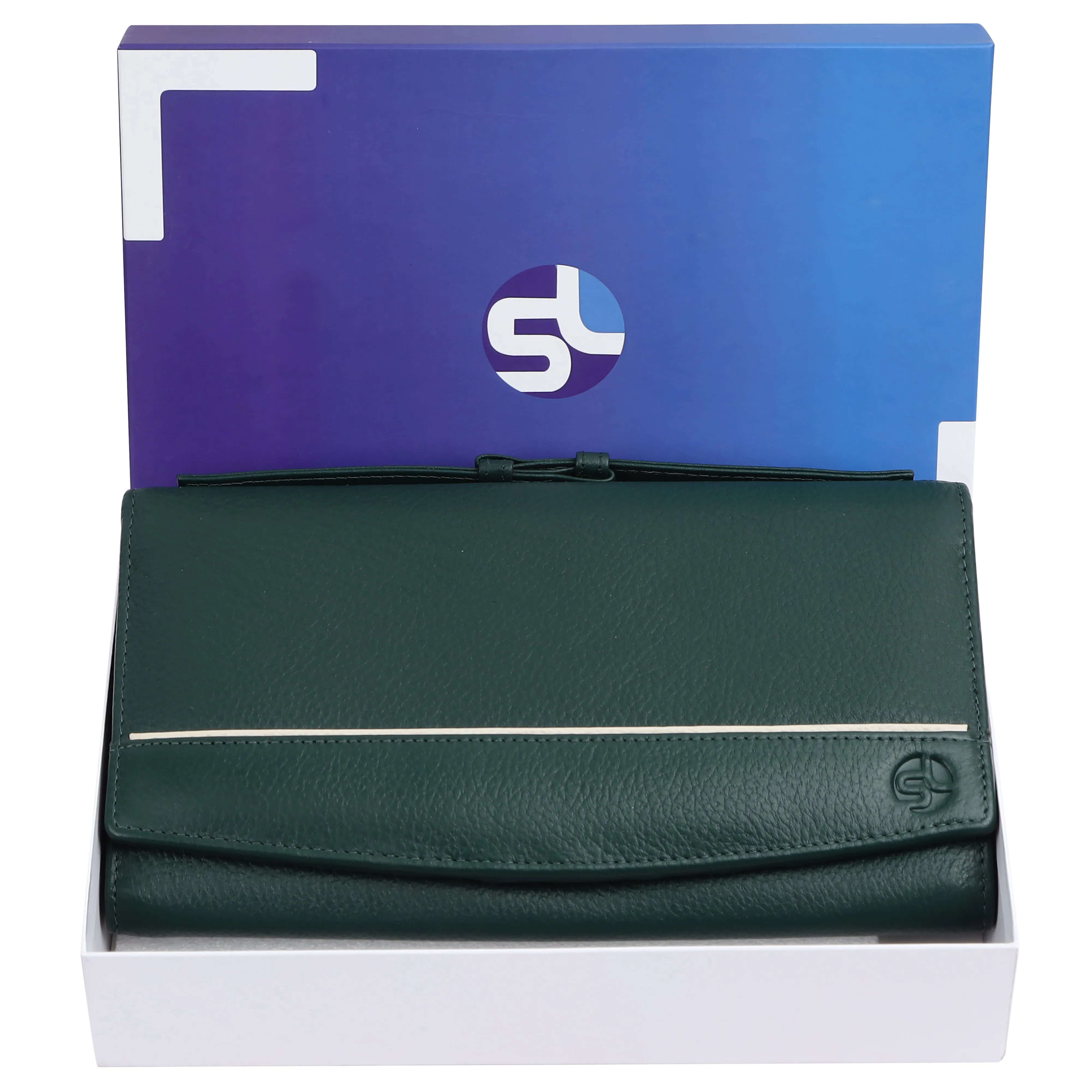 Ladies leather clutch 93716