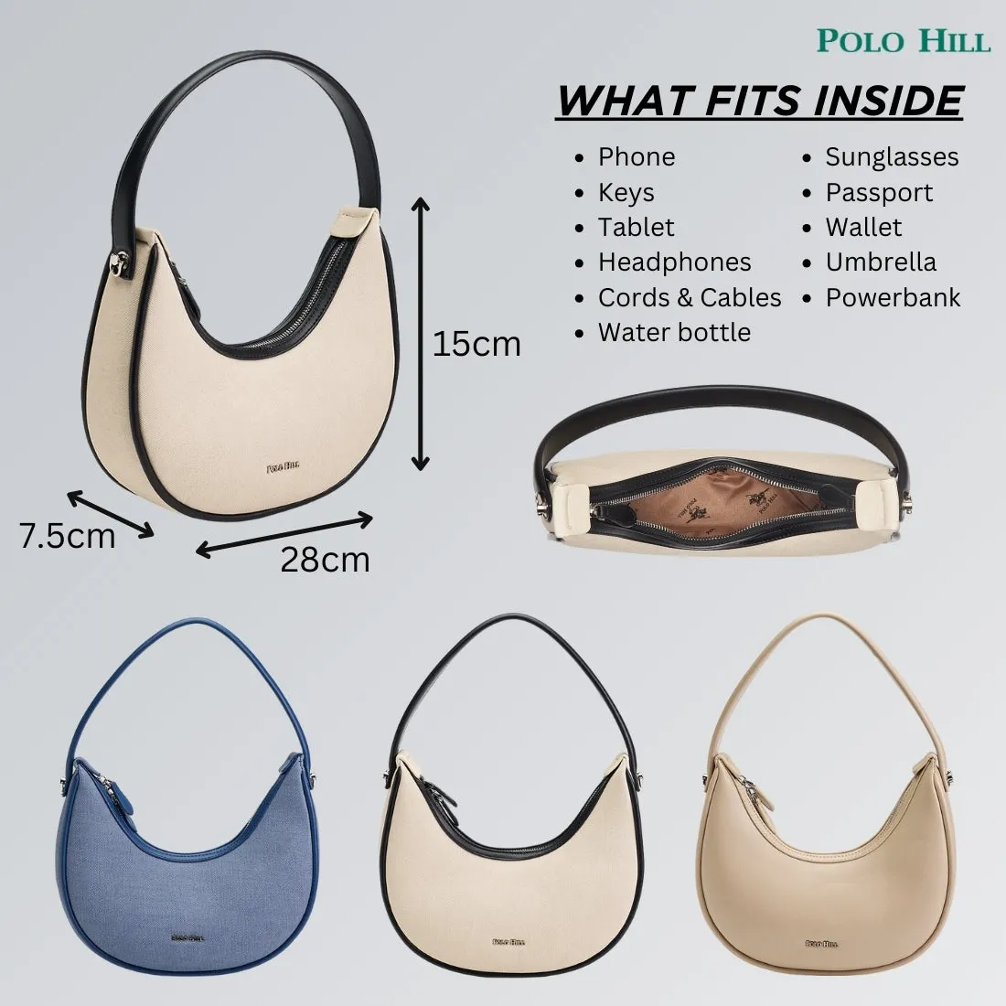 Ladies Selene Shoulder Underarm Bag