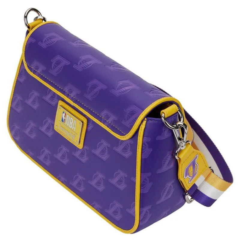 LAKERS LOUNGEFLY DEBOSED CROSSBODY BAG
