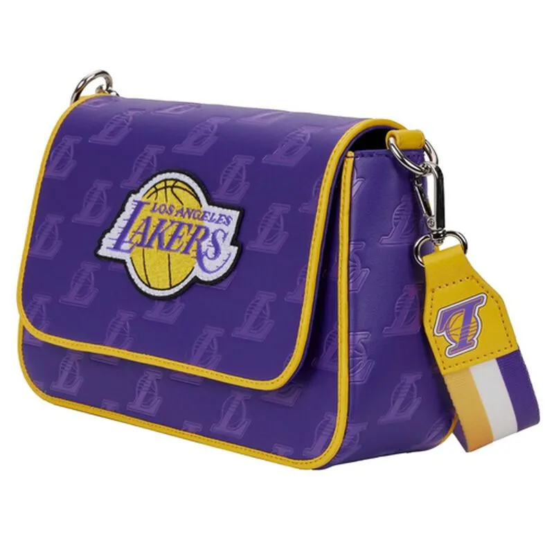 LAKERS LOUNGEFLY DEBOSED CROSSBODY BAG