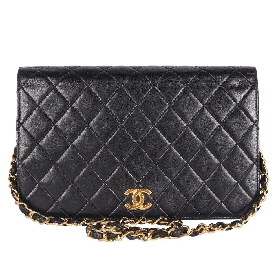 Lambskin Quilted Single Flap Bag
