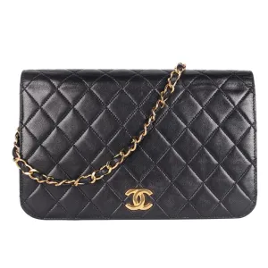 Lambskin Quilted Single Flap Bag