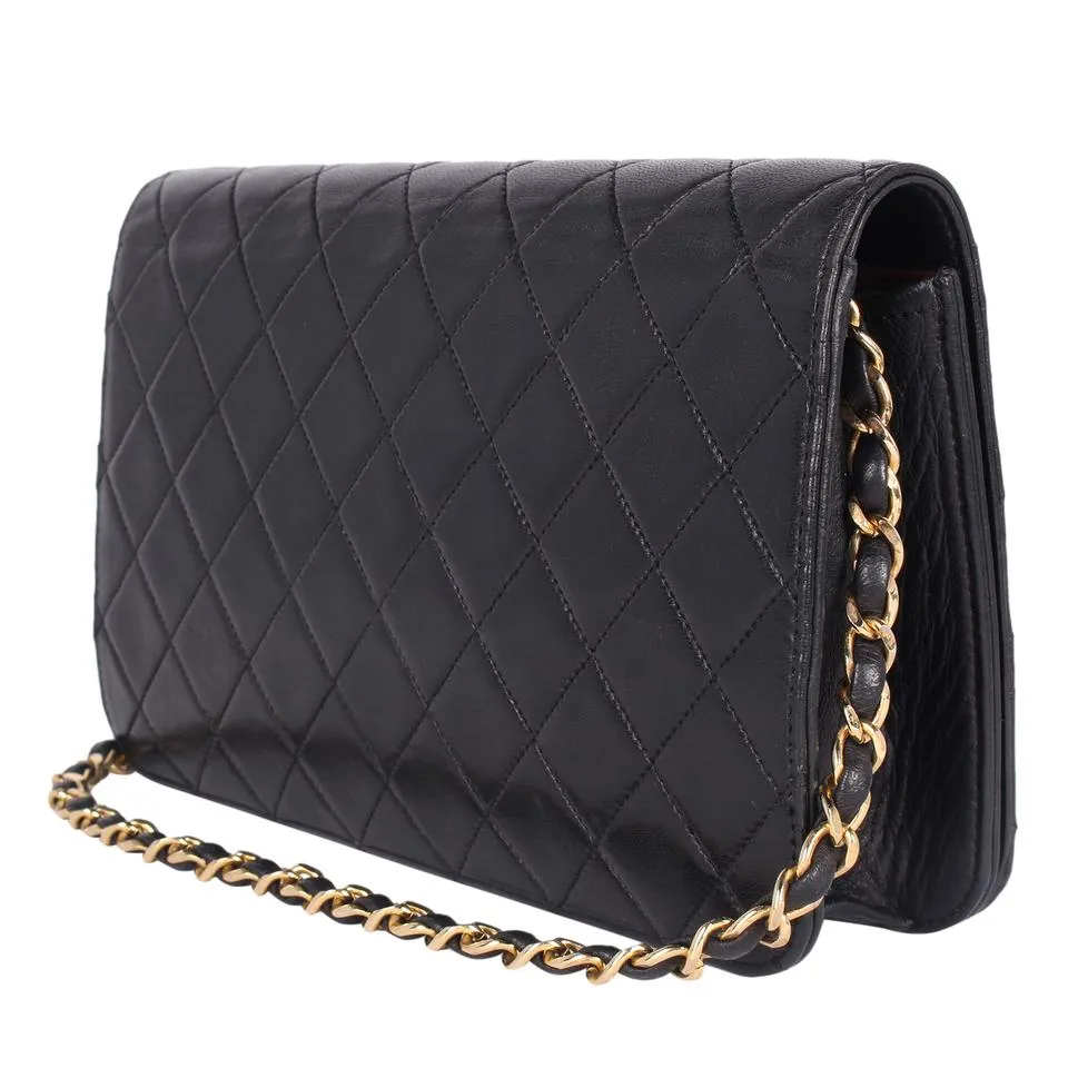 Lambskin Quilted Single Flap Bag