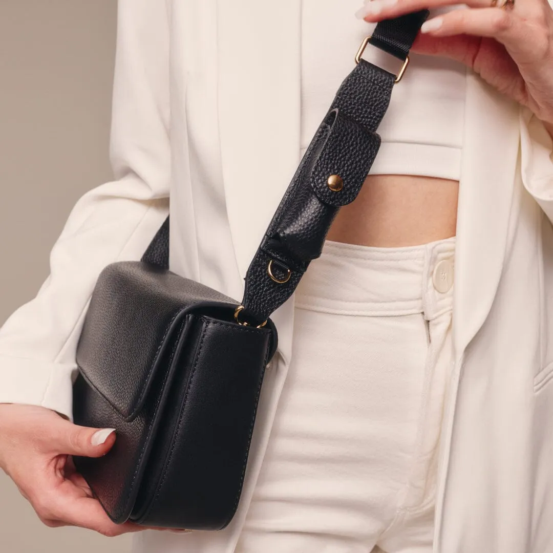 Lana Lipstick Bag - Black/Gold