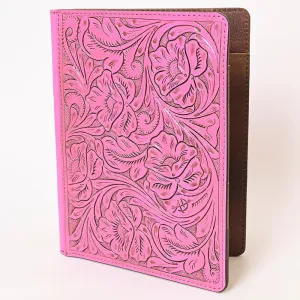 Lancaster Pink Hand Tooled Leather Portfolio