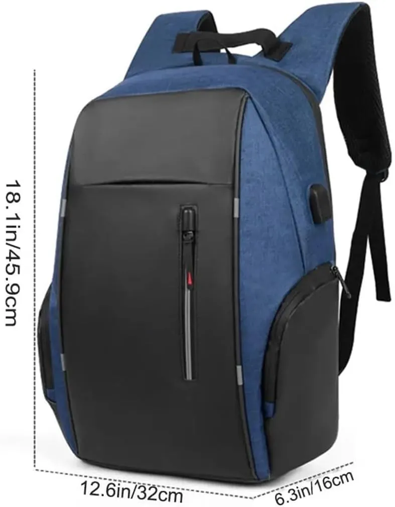 Large Capacity Waterproof Men's Business Travel Bag Computer Backpack Charging Port Travel Backpacks