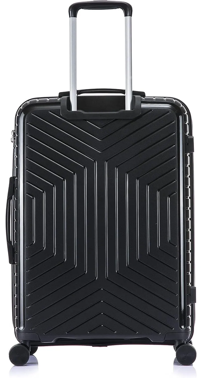 Large Polypropylene Hard Shell Suitcase PP20- Black