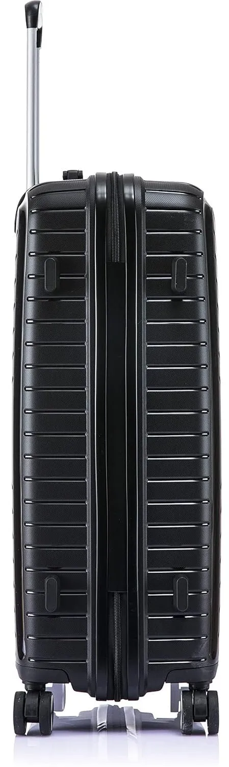 Large Polypropylene Hard Shell Suitcase PP20- Black