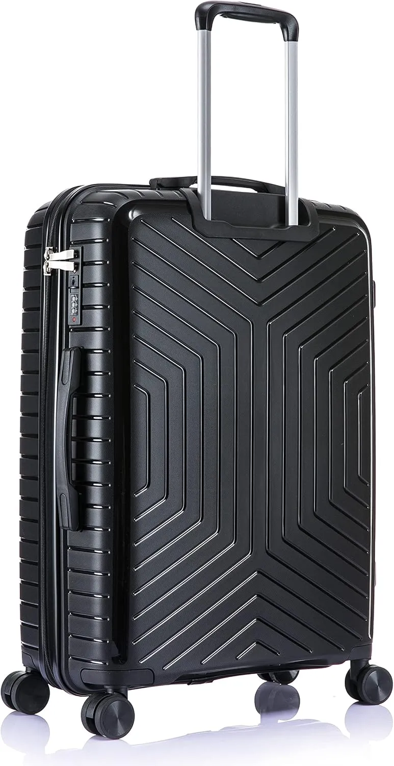 Large Polypropylene Hard Shell Suitcase PP20- Black