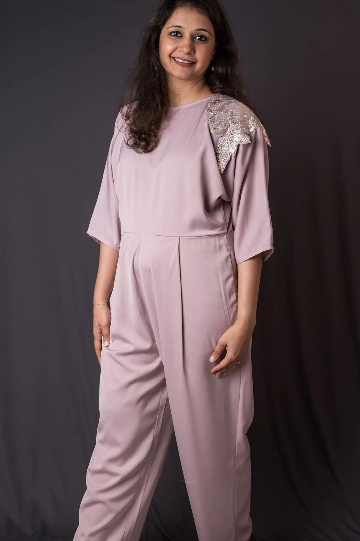 Lavender Prada Silk Jumpsuit