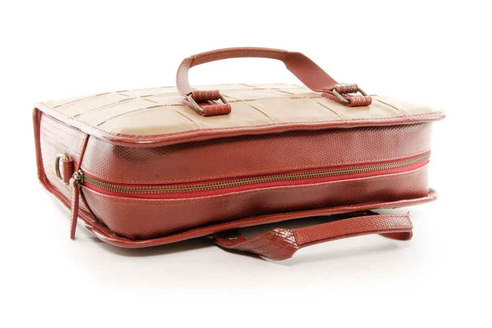 Leather Compact Briefcase